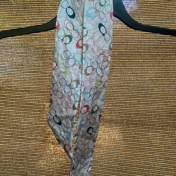 Coach Silk Scarf with Colorful Pattern - Picture 5 of 5